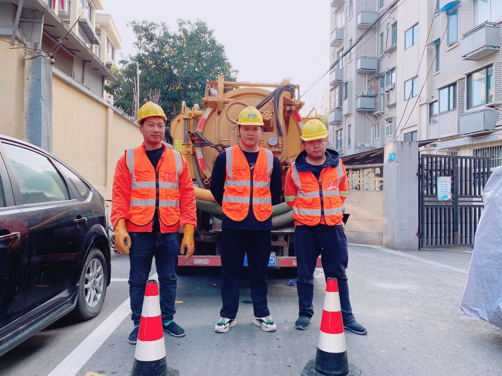 江湾南京某小区管道清淤检测施工